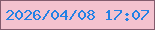 文字の大きさ：3、枠の色：825b6d、背景の色：f3c2cf、文字の色：2381e5 無料ブログパーツのブログ時計
