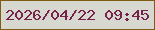 文字の大きさ：1、枠の色：825c13、背景の色：d7d9d1、文字の色：76224a 無料ブログパーツのブログ時計