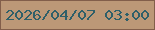 文字の大きさ：5、枠の色：825e4a、背景の色：bc9877、文字の色：2e5f69 無料ブログパーツのブログ時計