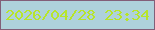 文字の大きさ：5、枠の色：825e78、背景の色：aed1db、文字の色：b7e52a 無料ブログパーツのブログ時計