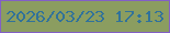 文字の大きさ：2、枠の色：825fc6、背景の色：8b9d60、文字の色：31729a 無料ブログパーツのブログ時計