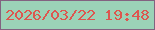 文字の大きさ：1、枠の色：826280、背景の色：9bd2b7、文字の色：dd564f 無料ブログパーツのブログ時計