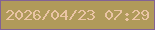 文字の大きさ：2、枠の色：826295、背景の色：b09a5a、文字の色：eac4a4 無料ブログパーツのブログ時計