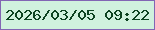 文字の大きさ：3、枠の色：8265b4、背景の色：d0f1de、文字の色：0d4321 無料ブログパーツのブログ時計