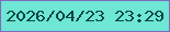 文字の大きさ：4、枠の色：8268bc、背景の色：6ee7d5、文字の色：0b4542 無料ブログパーツのブログ時計