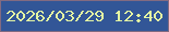 文字の大きさ：3、枠の色：826b81、背景の色：325697、文字の色：e4f5a3 無料ブログパーツのブログ時計