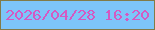 文字の大きさ：5、枠の色：827b47、背景の色：7dc5f9、文字の色：d459c2 無料ブログパーツのブログ時計