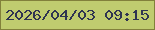 文字の大きさ：1、枠の色：82803b、背景の色：c0cc6f、文字の色：2f3451 無料ブログパーツのブログ時計