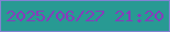 文字の大きさ：5、枠の色：8282d3、背景の色：289a93、文字の色：863cbb 無料ブログパーツのブログ時計