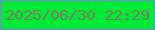 文字の大きさ：4、枠の色：8283d9、背景の色：00eb35、文字の色：787e5f 無料ブログパーツのブログ時計