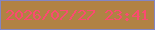文字の大きさ：3、枠の色：8285c4、背景の色：b18244、文字の色：fb4a71 無料ブログパーツのブログ時計
