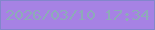 文字の大きさ：1、枠の色：8286cc、背景の色：a682e4、文字の色：8dabb8 無料ブログパーツのブログ時計