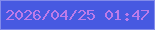 文字の大きさ：1、枠の色：828bea、背景の色：4759e1、文字の色：bc7be9 無料ブログパーツのブログ時計