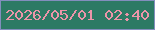 文字の大きさ：2、枠の色：828ebd、背景の色：2c7a64、文字の色：ec95a9 無料ブログパーツのブログ時計