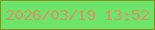 文字の大きさ：5、枠の色：82921c、背景の色：6ce369、文字の色：d79960 無料ブログパーツのブログ時計