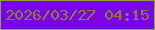 文字の大きさ：1、枠の色：82a642、背景の色：7a04e4、文字の色：8e8138 無料ブログパーツのブログ時計