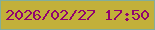 文字の大きさ：3、枠の色：82ae9a、背景の色：c2b03a、文字の色：91036f 無料ブログパーツのブログ時計
