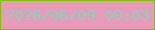 文字の大きさ：1、枠の色：82bd0b、背景の色：e999ba、文字の色：83d7b3 無料ブログパーツのブログ時計