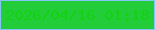 文字の大きさ：3、枠の色：82c5f6、背景の色：22cd39、文字の色：12d212 無料ブログパーツのブログ時計