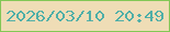 文字の大きさ：4、枠の色：82c756、背景の色：efddb6、文字の色：4fafa8 無料ブログパーツのブログ時計