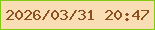 文字の大きさ：4、枠の色：82c912、背景の色：f9deb5、文字の色：8c4f1e 無料ブログパーツのブログ時計
