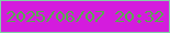 文字の大きさ：4、枠の色：82d0a6、背景の色：d41cdd、文字の色：5ba851 無料ブログパーツのブログ時計