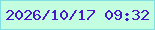 文字の大きさ：5、枠の色：82dfe1、背景の色：c3fee1、文字の色：4918cd 無料ブログパーツのブログ時計