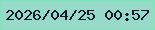 文字の大きさ：5、枠の色：82e2be、背景の色：97daca、文字の色：15192a 無料ブログパーツのブログ時計