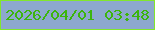 文字の大きさ：1、枠の色：82e72c、背景の色：8da8ce、文字の色：3cb50c 無料ブログパーツのブログ時計