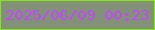 文字の大きさ：5、枠の色：82ea0b、背景の色：849179、文字の色：c048f8 無料ブログパーツのブログ時計