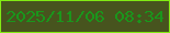 文字の大きさ：1、枠の色：82eb13、背景の色：47541e、文字の色：1a961c 無料ブログパーツのブログ時計