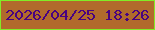 文字の大きさ：1、枠の色：82ec27、背景の色：b16a2c、文字の色：480281 無料ブログパーツのブログ時計