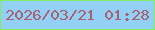 文字の大きさ：5、枠の色：82ec64、背景の色：92d1f3、文字の色：a86072 無料ブログパーツのブログ時計