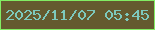 文字の大きさ：4、枠の色：82ed63、背景の色：645a2f、文字の色：7dc9bd 無料ブログパーツのブログ時計