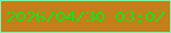 文字の大きさ：4、枠の色：82f0a9、背景の色：c47f1a、文字の色：06e318 無料ブログパーツのブログ時計