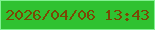 文字の大きさ：3、枠の色：82f192、背景の色：2fc231、文字の色：7a4804 無料ブログパーツのブログ時計