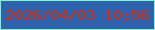 文字の大きさ：3、枠の色：82f6c9、背景の色：2f62ad、文字の色：d42e0f 無料ブログパーツのブログ時計