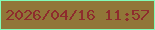 文字の大きさ：1、枠の色：82fcb8、背景の色：917638、文字の色：8e2c2d 無料ブログパーツのブログ時計
