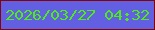 文字の大きさ：1、枠の色：830405、背景の色：635fe3、文字の色：4dec18 無料ブログパーツのブログ時計
