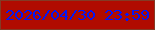 文字の大きさ：2、枠の色：833b25、背景の色：b00b00、文字の色：0417f6 無料ブログパーツのブログ時計
