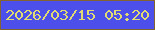文字の大きさ：4、枠の色：836431、背景の色：4d4fea、文字の色：e0dc71 無料ブログパーツのブログ時計