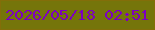 文字の大きさ：5、枠の色：836e09、背景の色：75750a、文字の色：7d00c1 無料ブログパーツのブログ時計