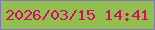 文字の大きさ：1、枠の色：8379ba、背景の色：92bf50、文字の色：d80a67 無料ブログパーツのブログ時計