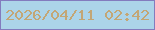 文字の大きさ：3、枠の色：837bbe、背景の色：acd4e9、文字の色：c3a675 無料ブログパーツのブログ時計