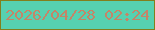 文字の大きさ：4、枠の色：837f1c、背景の色：56d1b0、文字の色：c48568 無料ブログパーツのブログ時計