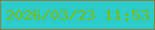 文字の大きさ：4、枠の色：838140、背景の色：2dcccb、文字の色：79bb04 無料ブログパーツのブログ時計