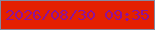 文字の大きさ：3、枠の色：838aa0、背景の色：e42000、文字の色：8e1299 無料ブログパーツのブログ時計