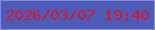 文字の大きさ：1、枠の色：838ee0、背景の色：4e5cb7、文字の色：d41631 無料ブログパーツのブログ時計