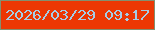 文字の大きさ：1、枠の色：838f6f、背景の色：ec3703、文字の色：a6cde6 無料ブログパーツのブログ時計