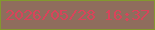 文字の大きさ：5、枠の色：83982e、背景の色：8f6d5d、文字の色：d8445b 無料ブログパーツのブログ時計